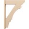 Ekena Millwork 8-in W x 34-in D x 46-in H Balboa Slat Rough Cedar Woodgrain TimberThane Outlooker, Primed Tan OUTUR080X34X46BOA24RCPR - alternate 6